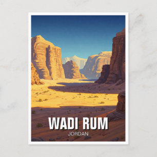Wadi Rum Travel Postkarte