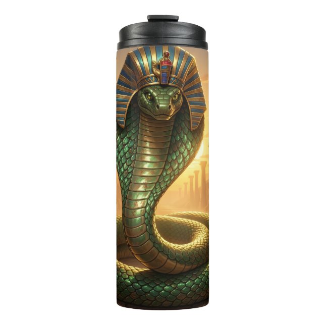 Wadjet – Ägyptische Schlangengöttin´6 Thermosbecher (Vorderseite)