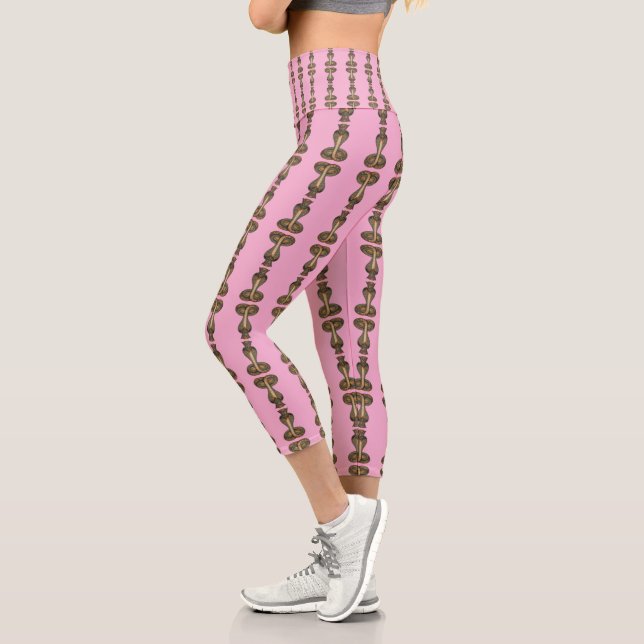 Wadjet – Ägyptische Schlangengöttin´7 Capri Leggings (Links)