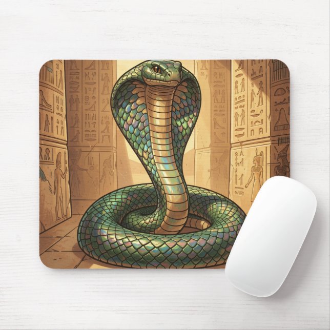Wadjet – Ägyptische Schlangengöttin Mousepad (Mit Mouse)
