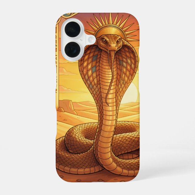 Wadjet – Egyptian Cobra Goddess´1 iPhone 16 Hülle (Rückseite)