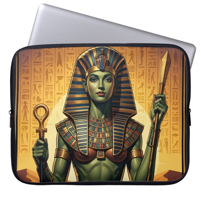 Wadjet – Egyptian Cobra Goddess´4 Laptopschutzhülle (Vorderseite)