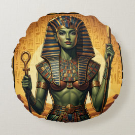 Wadjet – Egyptian Cobra Goddess´4 Rundes Kissen