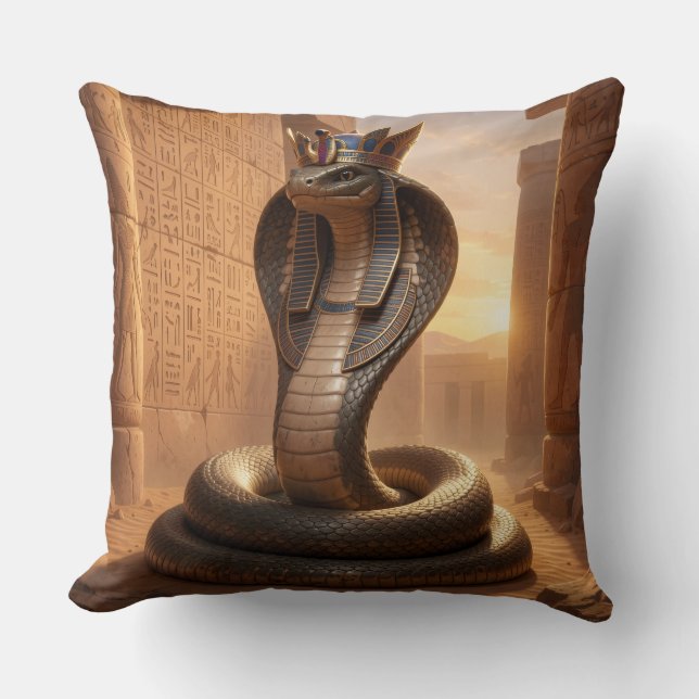 Wadjet – Egyptian Cobra Goddess´5 Kissen (Vorderseite)