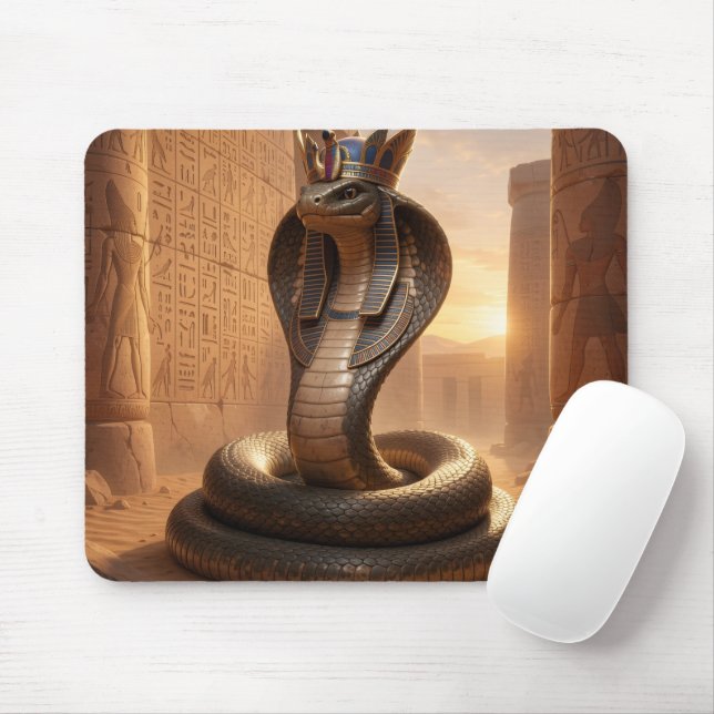 Wadjet – Egyptian Cobra Goddess´5 Mousepad (Mit Mouse)