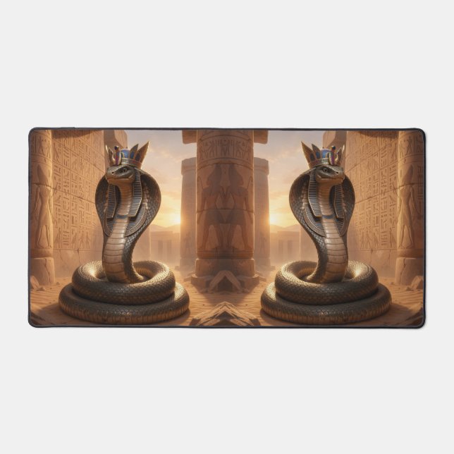 Wadjet – Egyptian Cobra Goddess´5 Schreibtischunterlage (Vorderseite)