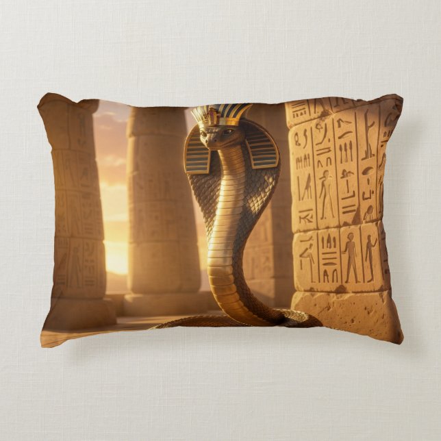 Wadjet – Egyptian Cobra Goddess´6 Dekokissen (Vorderseite)