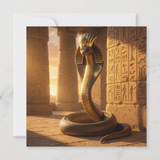 Wadjet – Egyptian Cobra Goddess´6 Feiertagskarte