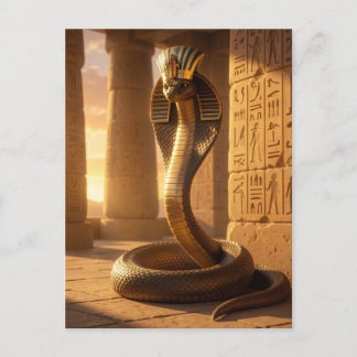 Wadjet – Egyptian Cobra Goddess´6 Feiertagspostkarte