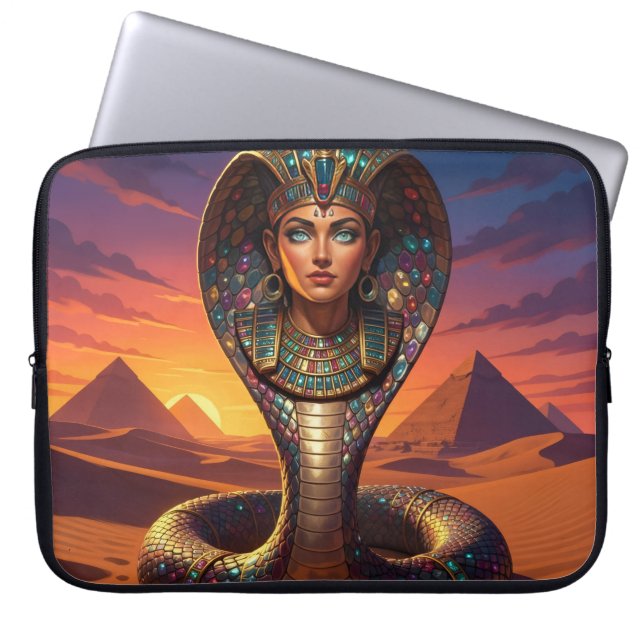 Wadjet – Egyptian Cobra Goddess´7 Laptopschutzhülle (Vorderseite)