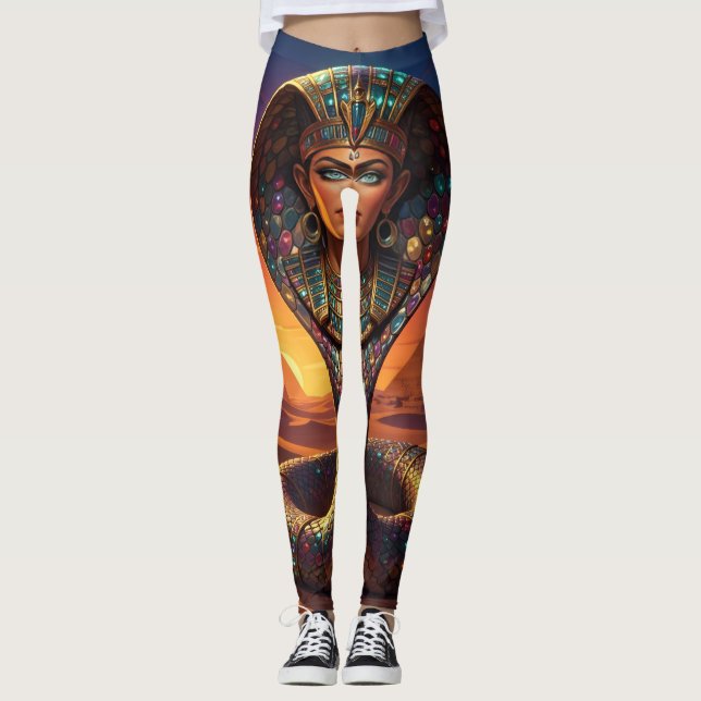 Wadjet – Egyptian Cobra Goddess´7 Leggings (Vorderseite)