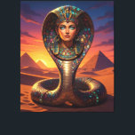 Wadjet – Egyptian Cobra Goddess´7 Leinwanddruck<br><div class="desc">Wadjet is a cobra goddess in Egyptian mythology and a protector of the pharaoh and Lower Egypt. She represents protection,  power,  and royal authority.</div>