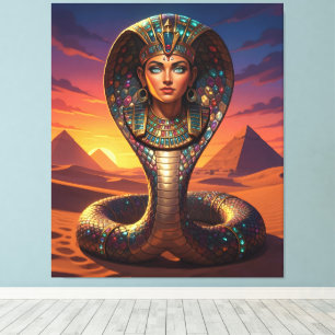 Wadjet – Egyptian Cobra Goddess´7 Leinwanddruck