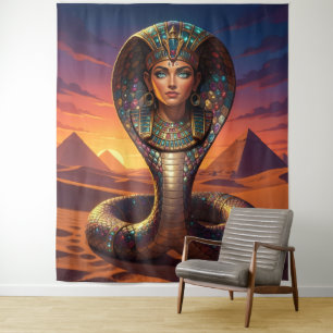 Wadjet – Egyptian Cobra Goddess´7 Wandteppich