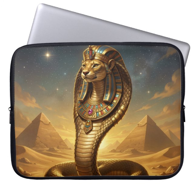 Wadjet – Egyptian Cobra Goddess Laptopschutzhülle (Vorderseite)