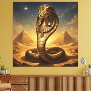 Wadjet – Egyptian Cobra Goddess Leinwanddruck