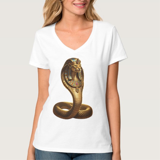Wadjet – Egyptian Cobra Goddess T-Shirt (Vorderseite)