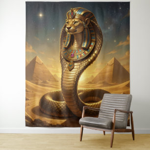 Wadjet – Egyptian Cobra Goddess Wandteppich