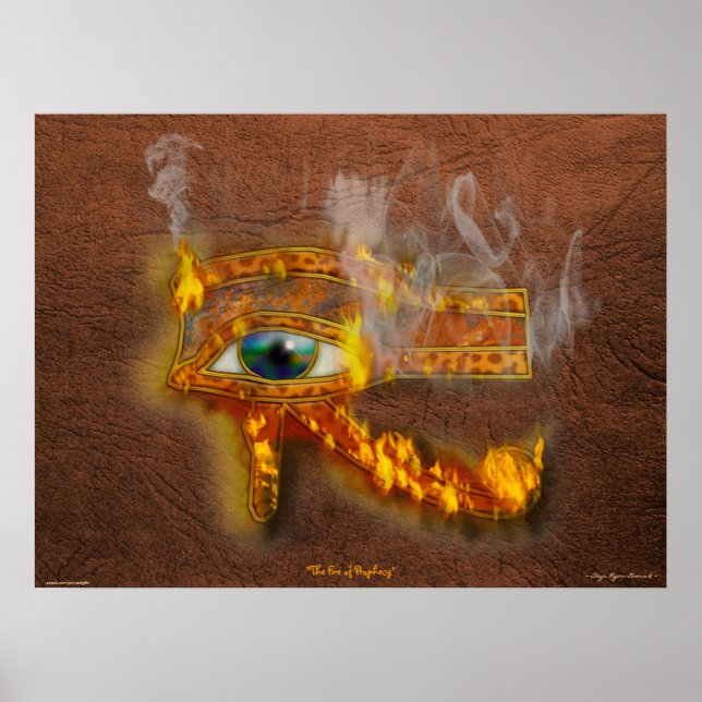 Wadjet Eye Horus Kunstdrucke Ägyptische Kunst Poster (Vorne)