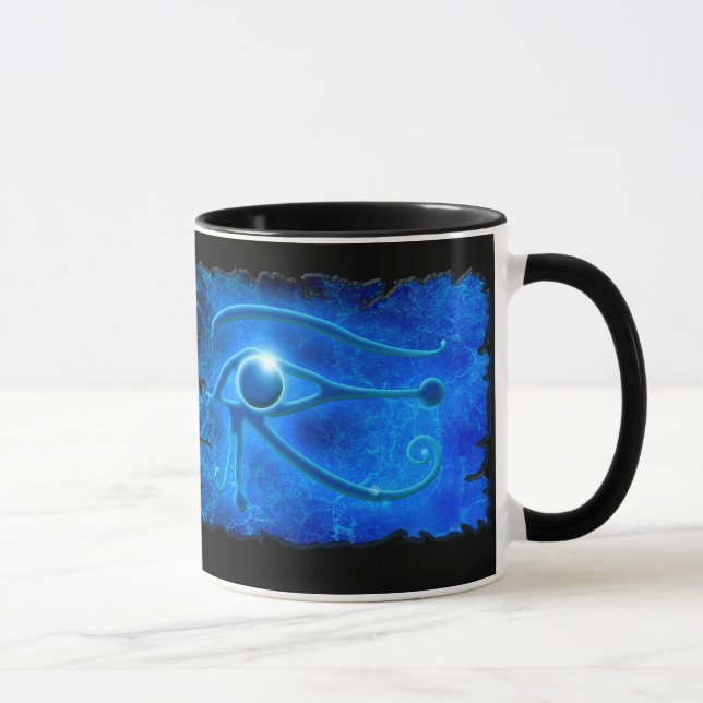 WADJET EYE OF HORUS & Words - Tasse (Rechts)