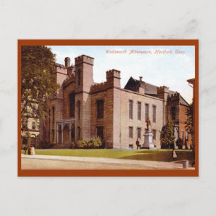 Wadsworth Atheneum, Hartford 1908 Vintage Postkarte