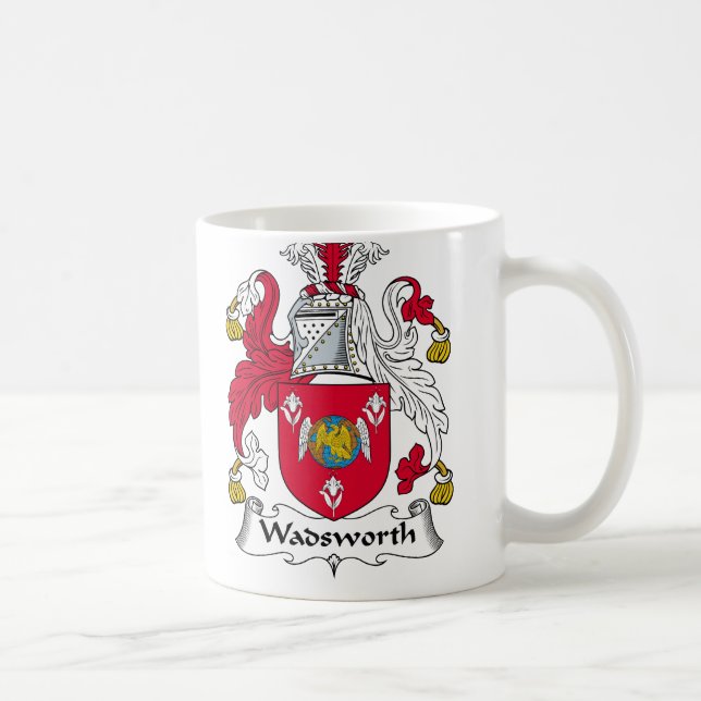 Wadsworth Familienwappen Tasse (Rechts)