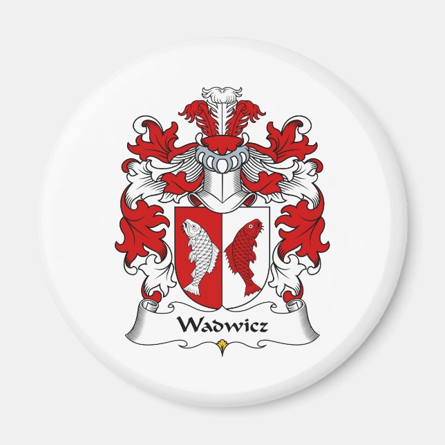 Wadwicz-Familienwappen Magnet (Vorne)
