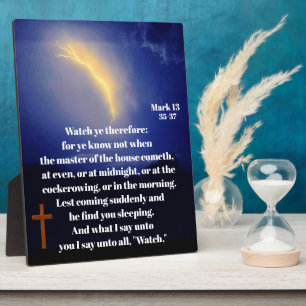 WAFFE AUF JESUS-RÜCKKEHR FOTOPLATTE