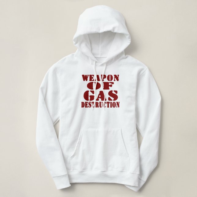 Waffe der Gas-Zerstörung Hoodie (Design vorne)