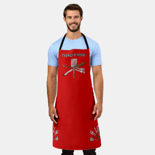 Waffe der Wahl Grillen BBQ Schürze