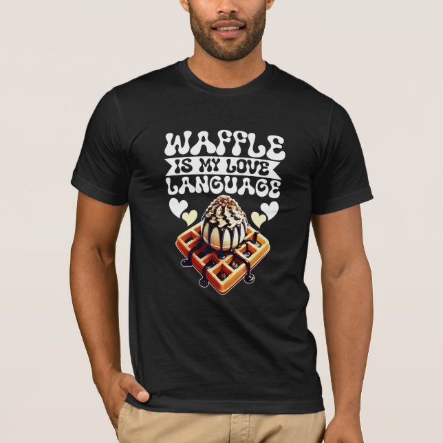 Waffel ist meine Liebe T-Shirt (Vorderseite)