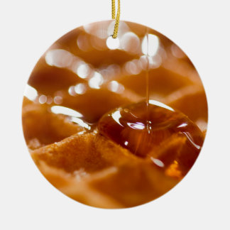 Waffel Keramik Ornament
