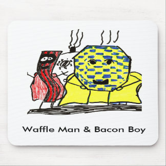 Waffel-Mann u. Speck-Jungen-Mausunterlage Mousepad