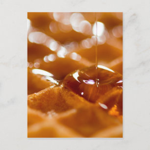 Waffel Postkarte
