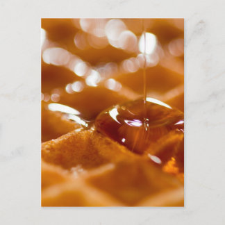 Waffel Postkarte