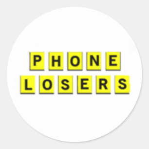 Waffel-Verlierer von Amerika-Aufkleber Runder Aufkleber