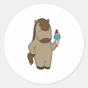 Waffeleis Runder Aufkleber