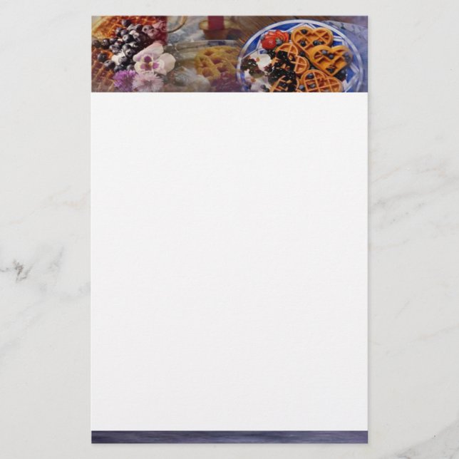 Waffelgeschosse Briefpapier (Vorderseite)