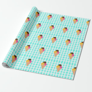 Waffelkegel Geschenkpapier