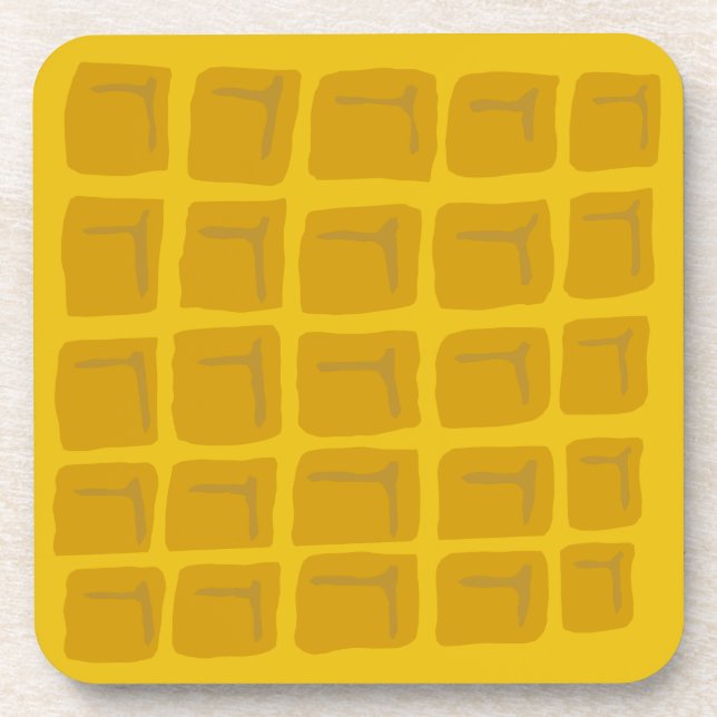 Waffelkunst Getränkeuntersetzer (Vorderseite)