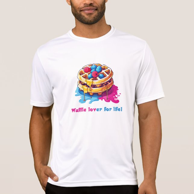 Waffelliebhaber T-Shirt (Vorderseite)