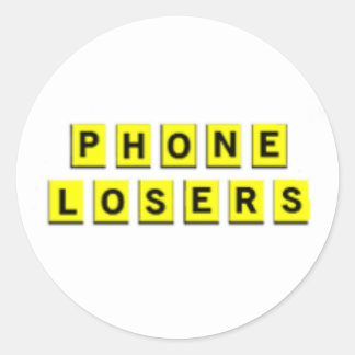 Waffelloser aus Amerika Runder Aufkleber