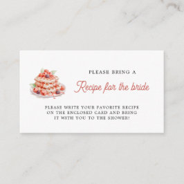 Waffeln-Brautparty-Rezepturkarte Begleitkarte