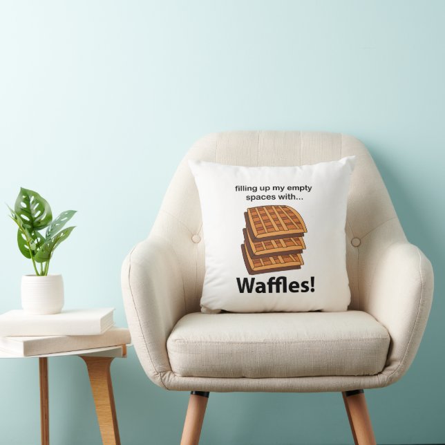 Waffeln, die meine leeren Räume mit Waffeln füllen Kissen (Stuhl )