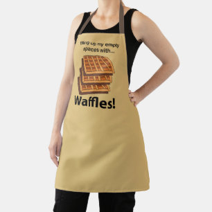 Waffeln, die meine leeren Räume mit Waffeln füllen Schürze