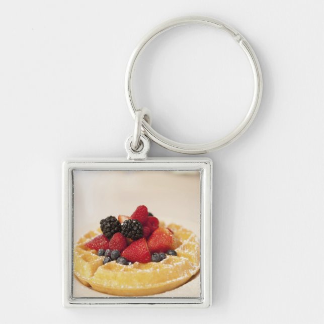 Waffeln, frisch schlüsselanhänger (Vorne)