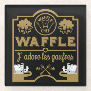 Waffeln Glasuntersetzer