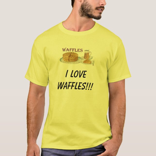 Waffeln, i-LIEBE-WAFFELN!!! T-Shirt (Vorderseite)