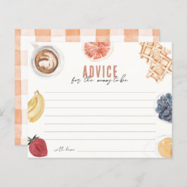 Waffeln Kaffee Obst Babybrotkarten