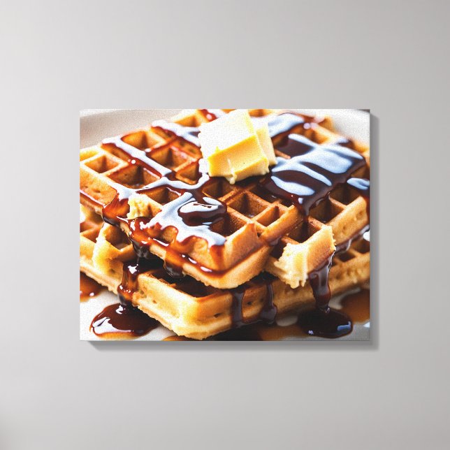 Waffeln Leinwanddruck (Vorderseite)